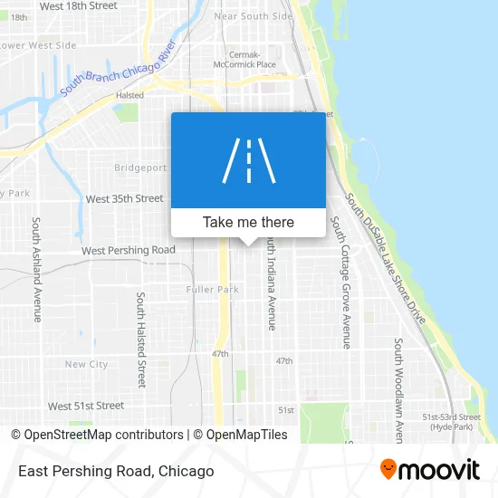 East Pershing Road map