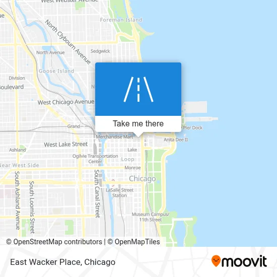 East Wacker Place map