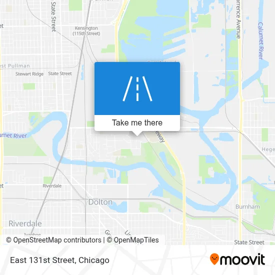 East 131st Street map