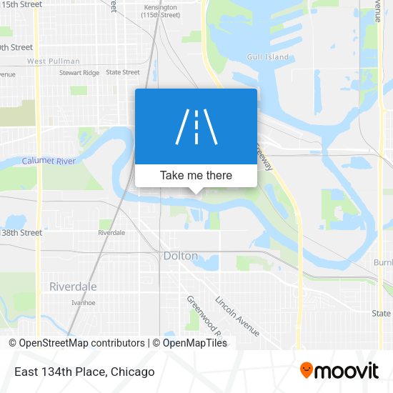 Mapa de East 134th Place