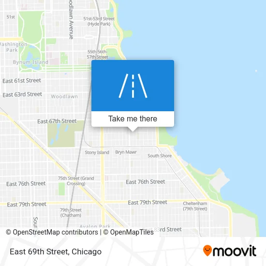Mapa de East 69th Street