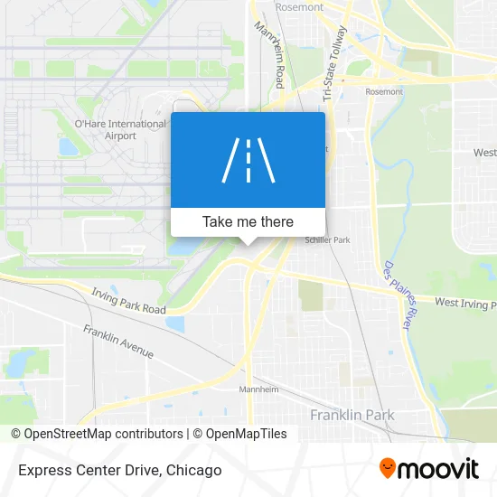 Express Center Drive map