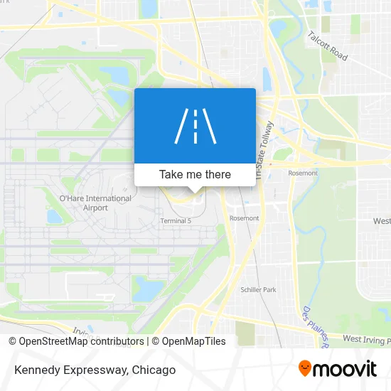 Kennedy Expressway map