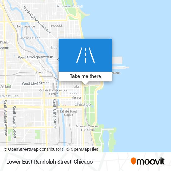 Lower East Randolph Street map