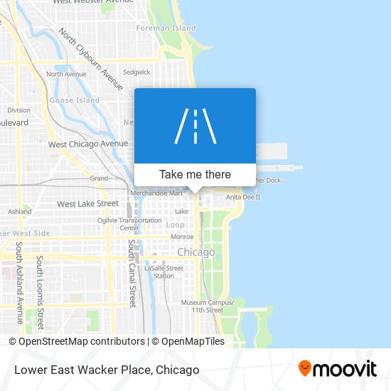 Mapa de Lower East Wacker Place