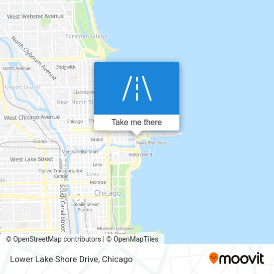 Mapa de Lower Lake Shore Drive