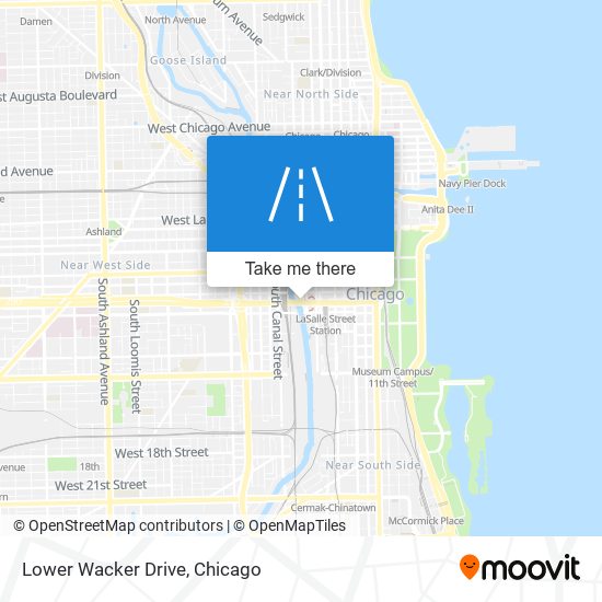 Mapa de Lower Wacker Drive