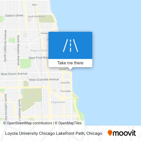 Loyola University Chicago Lakefront Path map