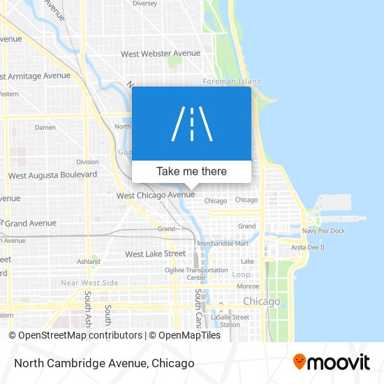 North Cambridge Avenue map