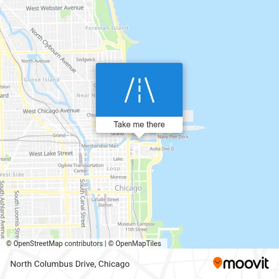 North Columbus Drive map