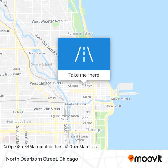 North Dearborn Street map