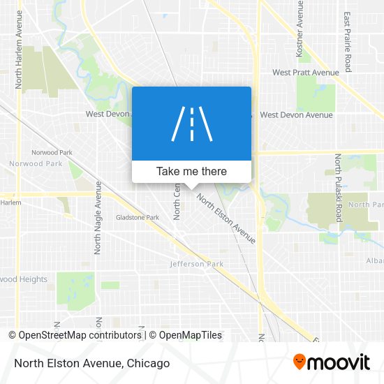 Mapa de North Elston Avenue