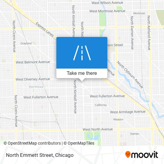 North Emmett Street map