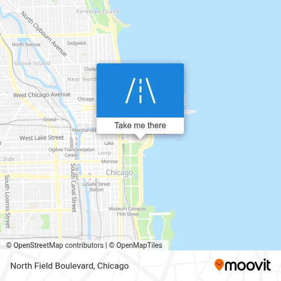 North Field Boulevard map