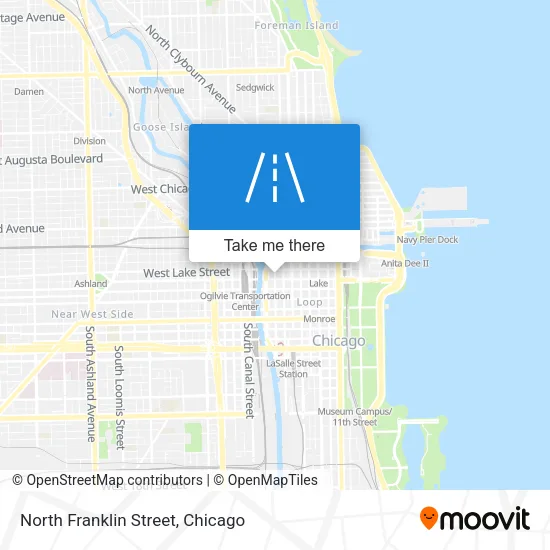 North Franklin Street map