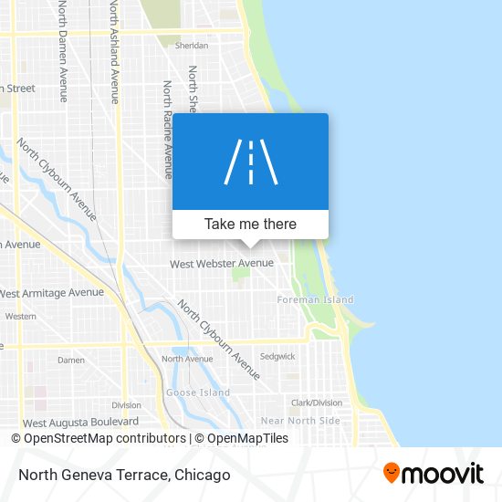 North Geneva Terrace map