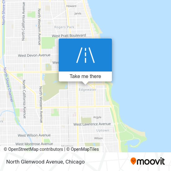 Mapa de North Glenwood Avenue