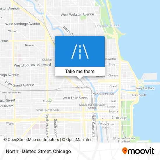 North Halsted Street map