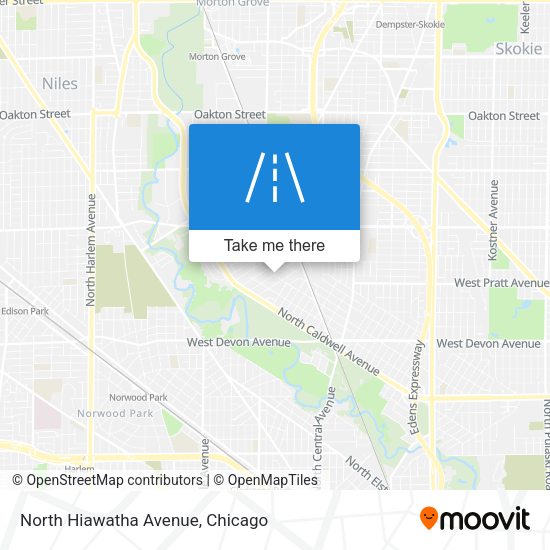 North Hiawatha Avenue map