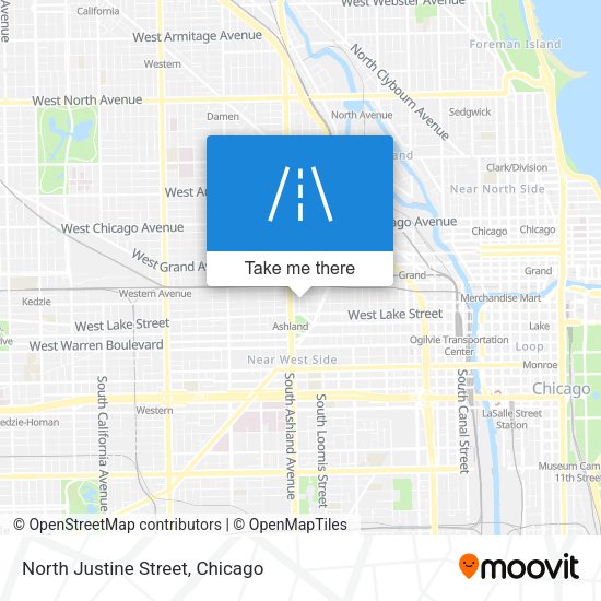 Mapa de North Justine Street