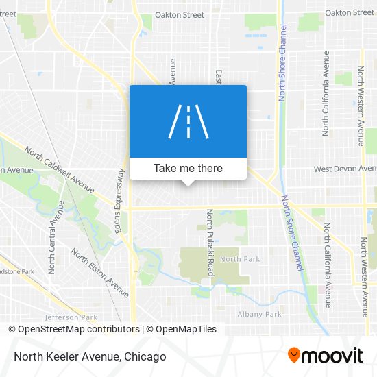 Mapa de North Keeler Avenue