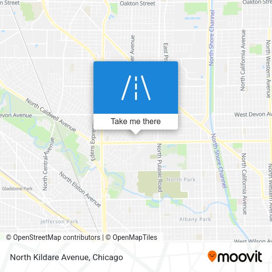 North Kildare Avenue map