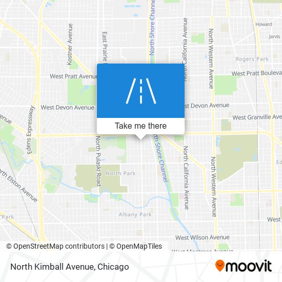 Mapa de North Kimball Avenue