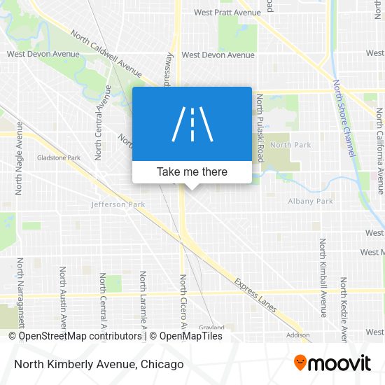 Mapa de North Kimberly Avenue