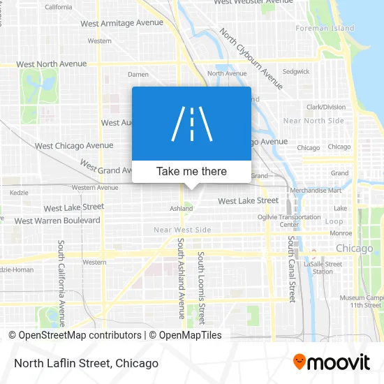 North Laflin Street map