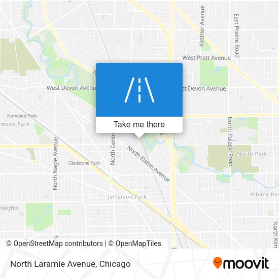 North Laramie Avenue map
