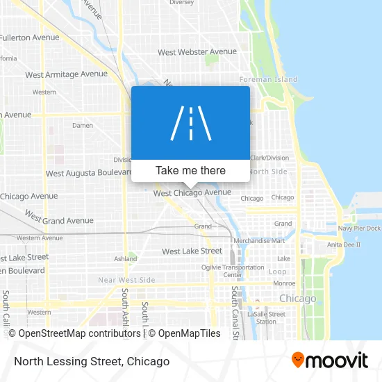 North Lessing Street map