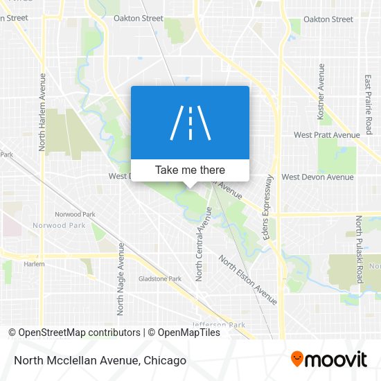 North Mcclellan Avenue map