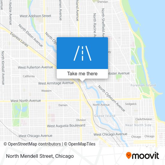 Mapa de North Mendell Street