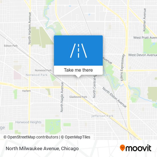Mapa de North Milwaukee Avenue