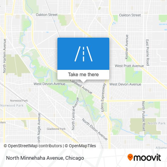 North Minnehaha Avenue map