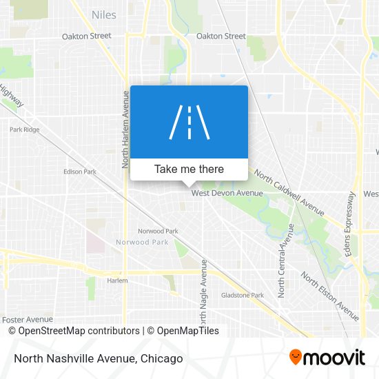 Mapa de North Nashville Avenue