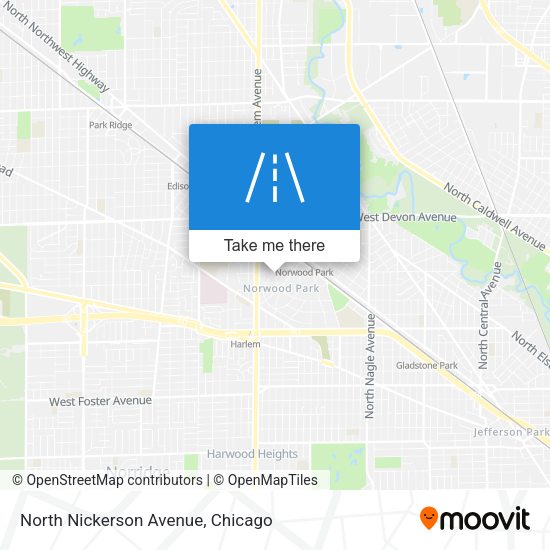 North Nickerson Avenue map