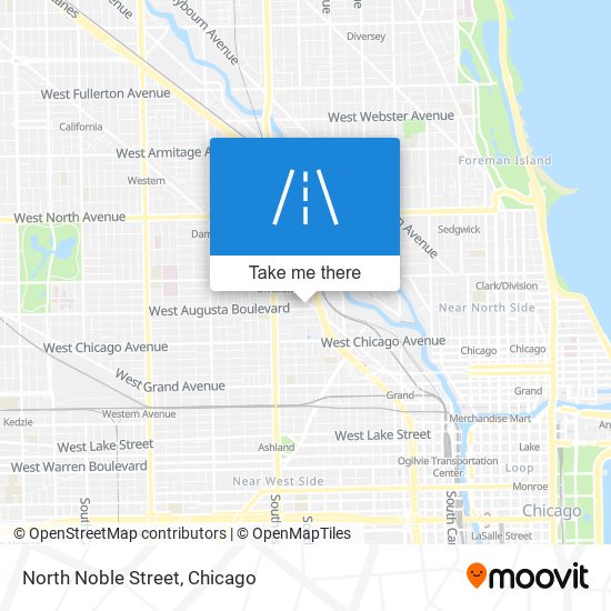 North Noble Street map