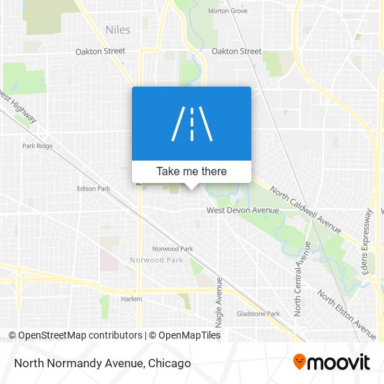 Mapa de North Normandy Avenue