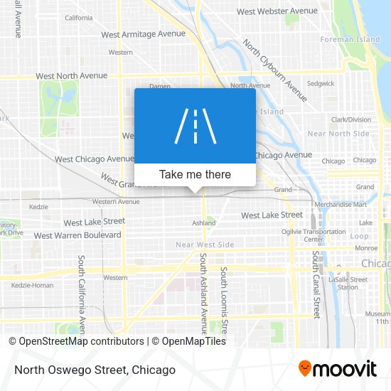 Mapa de North Oswego Street