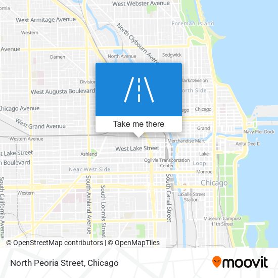 North Peoria Street map