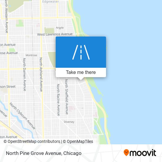 North Pine Grove Avenue map