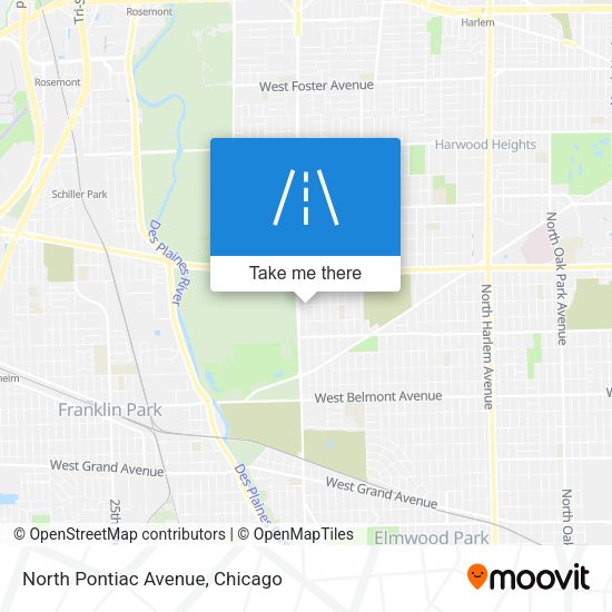 Mapa de North Pontiac Avenue