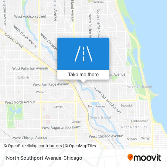 North Southport Avenue map