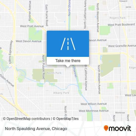 Mapa de North Spaulding Avenue