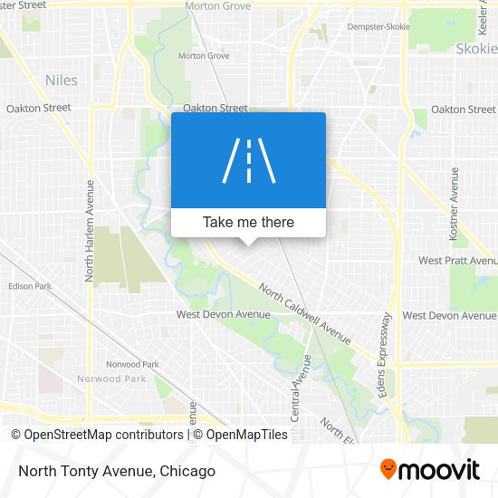 Mapa de North Tonty Avenue