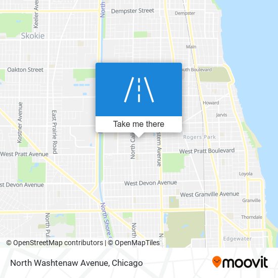 North Washtenaw Avenue map