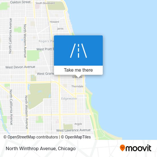 North Winthrop Avenue map