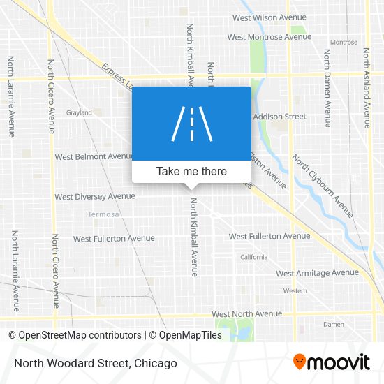 Mapa de North Woodard Street
