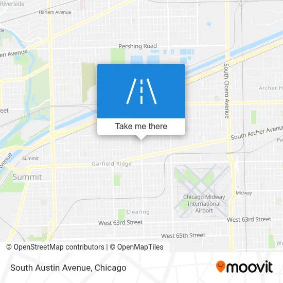 South Austin Avenue map